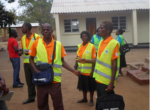 SMAG Members at Mwanya health Centre in Lumezi District